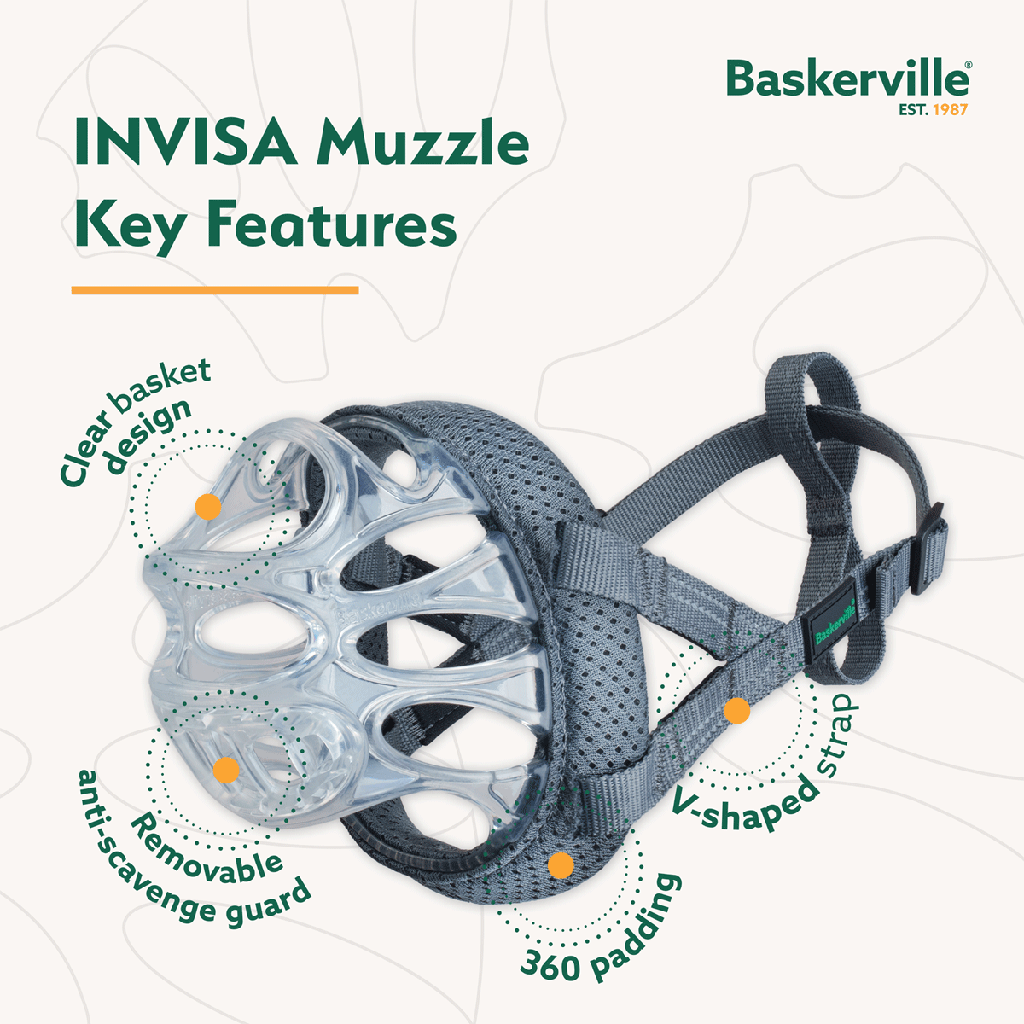 COMPANY OF ANIMALS Baskerville Invisa Muzzle Size 3 Clear