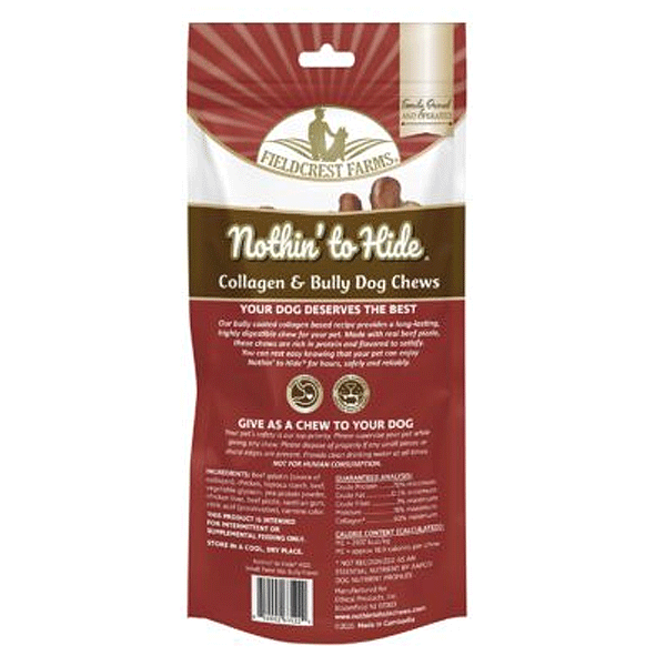 FIELDCREST FARMS Nothin' To Hide Bully Twist Stix Small 10pk