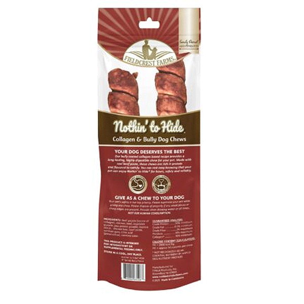 FIELDCREST FARMS Nothin' To Hide Bully Spirals 8" 2pk