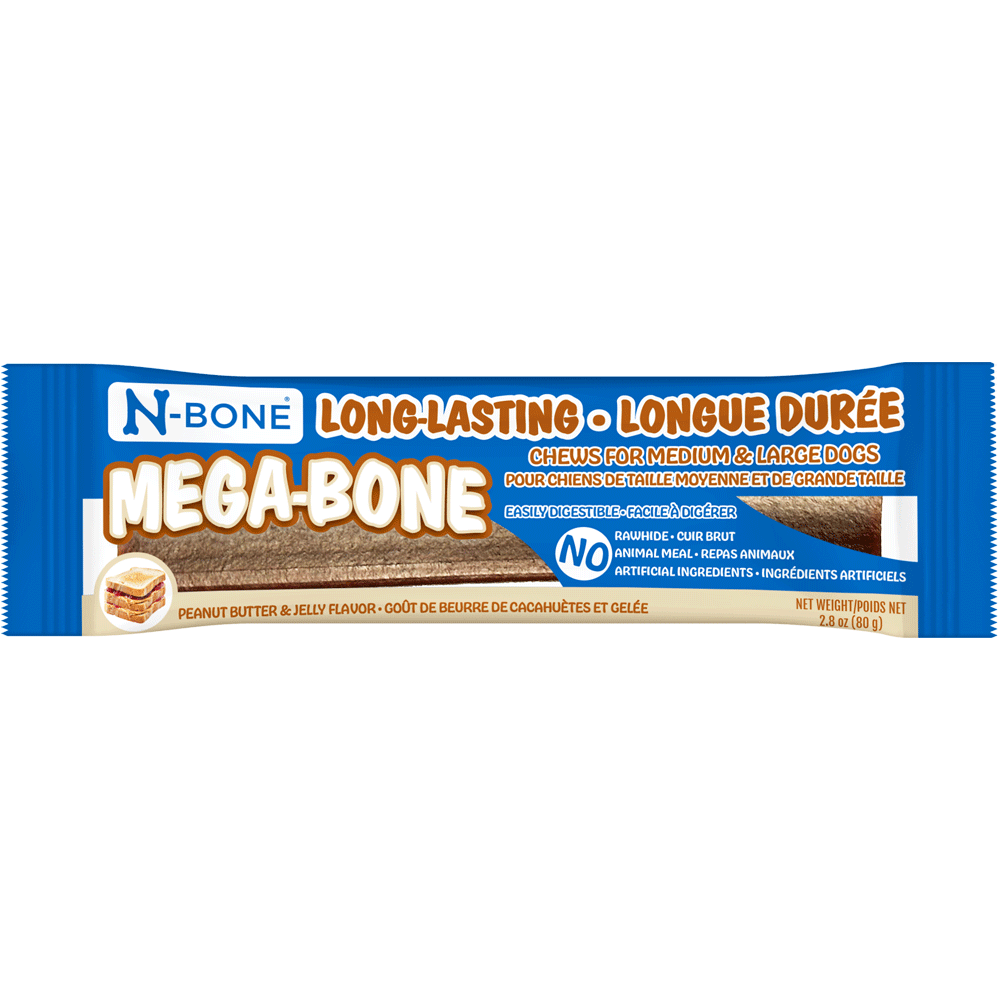 N-BONE Mega-Bone Peanut Butter & Jelly Display 20ct