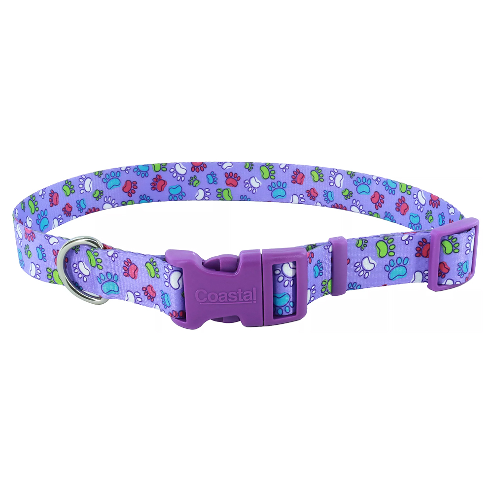 PET ATTIRE Styles Adjustable Collar 18-26x1 Purple Special Paws
