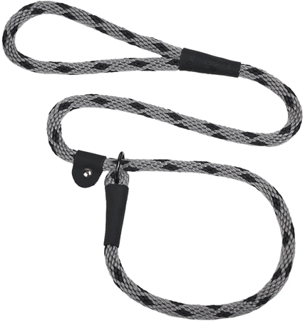 MENDOTA Slip Lead 6'x3/8" Black Ice Silver