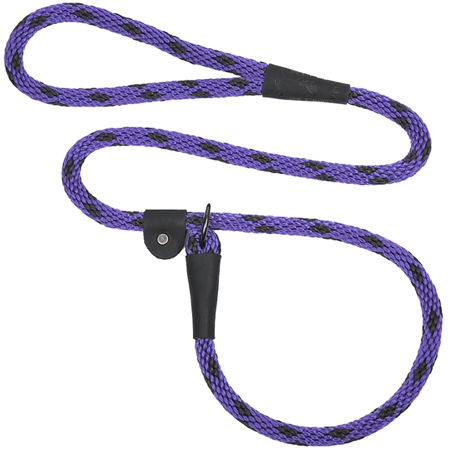 MENDOTA Slip Lead 6'x3/8" Black Ice Purple