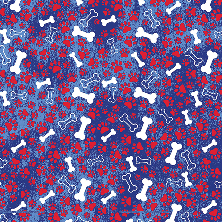 BANDANNA Patriotic Bones 12pk