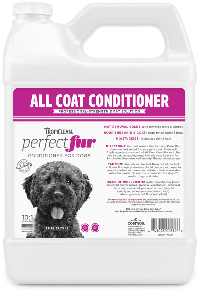 *TROPICLEAN PerfectFur All Coat Conditioner 10:1 - Gallon