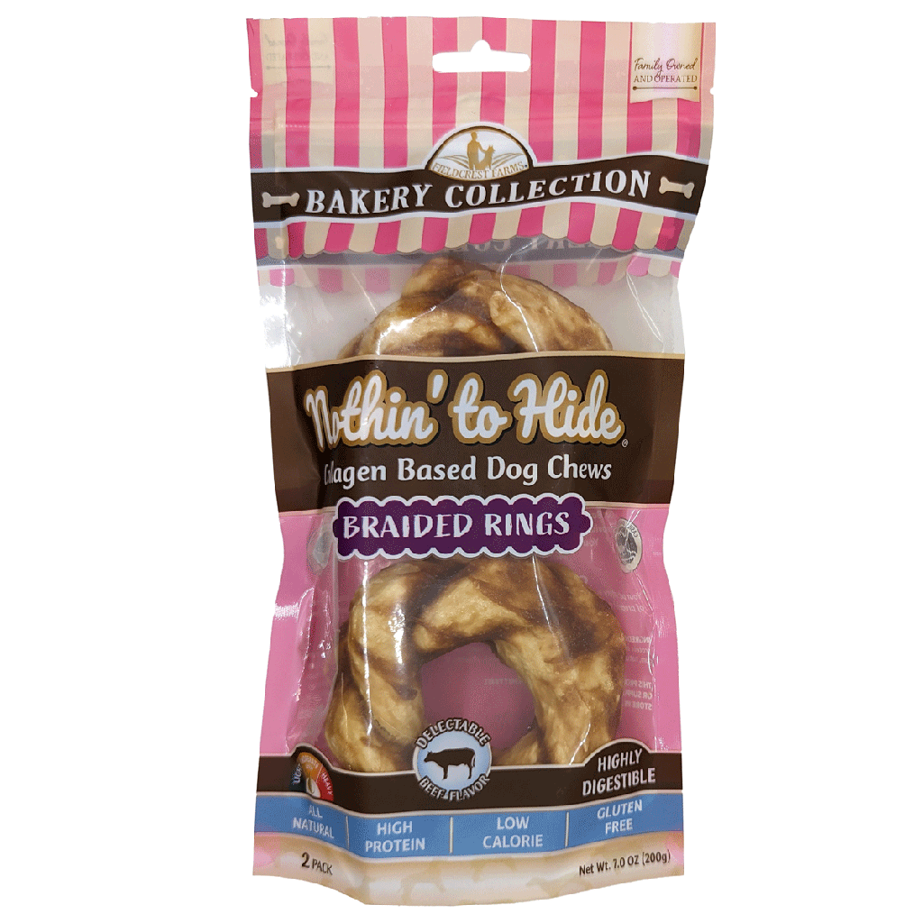 *NOTHIN' TO HIDE Bakery Beef Braid Ring 3.5" 2pk