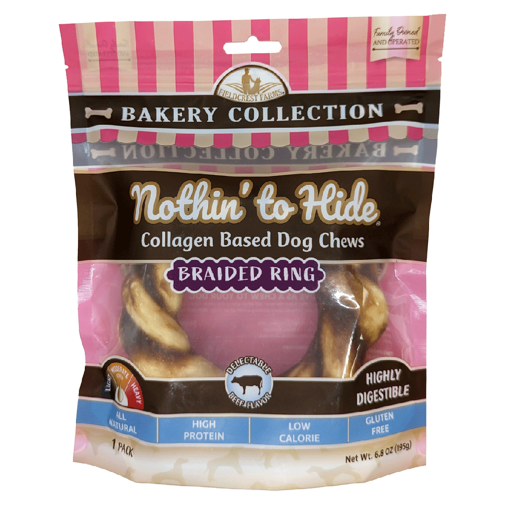 *NOTHIN' TO HIDE Bakery Beef Braid Ring  5"