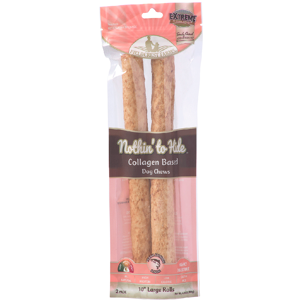 NOTHIN' TO HIDE Large 10"  Rolls 2pk Salmon