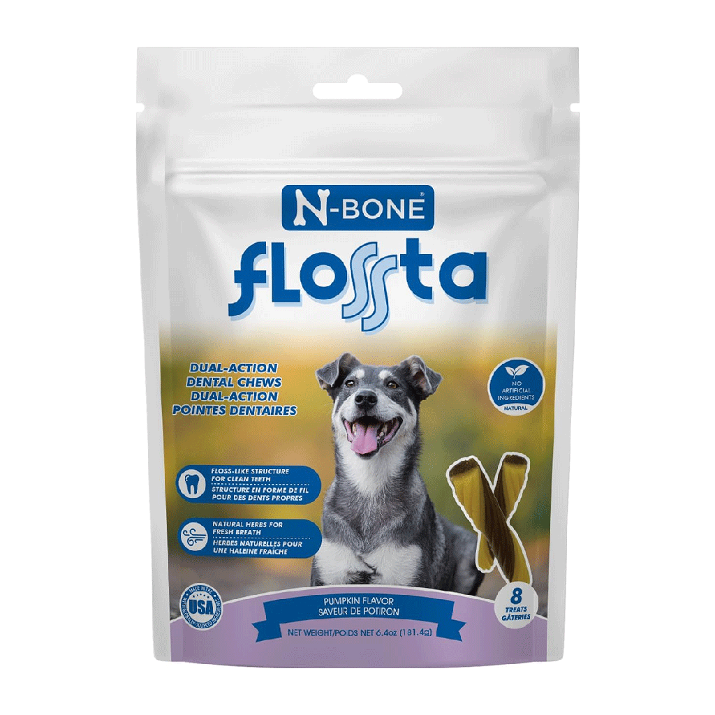 *N-BONE FLOSSta Dental Chews Pumpkin 8ct