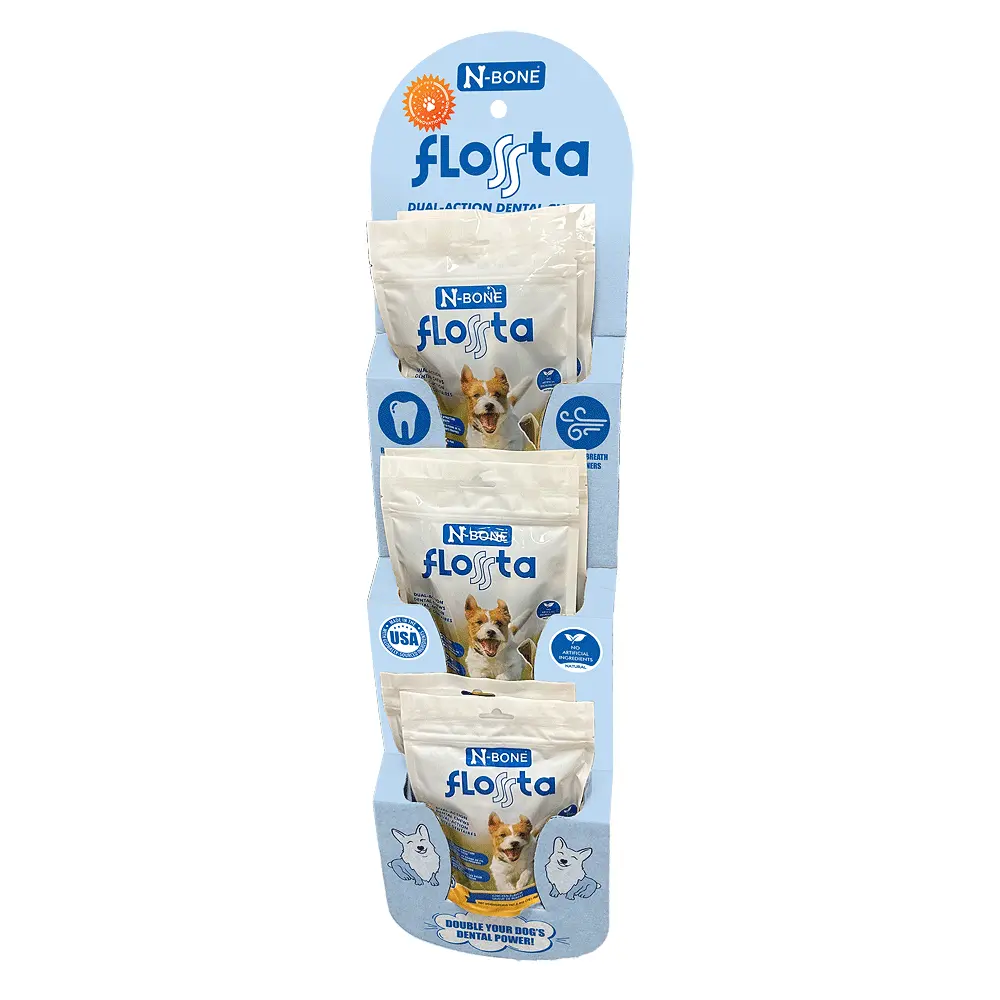 *N-BONE FLOSSta Dental Chews Variety Clip Strip 6ct