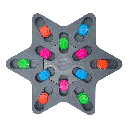 MULTIPET Pup Puzzle Jumbo Star 14"