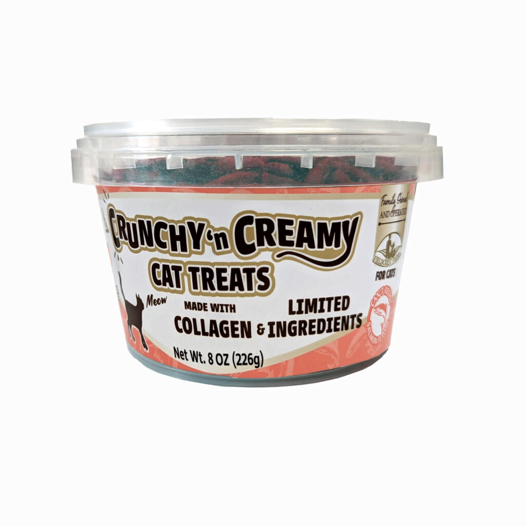 NOTHIN' TO HIDE Cat Salmon Treats 8oz Tub