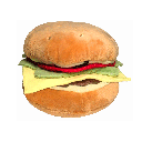 HUXLEY & KENT Dog Power Plush Hamburger S