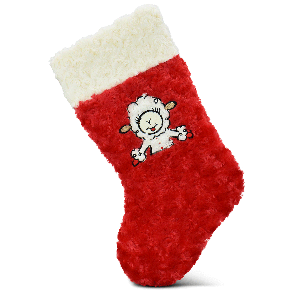 MULTIPET Holiday Lambchop Stocking 17"