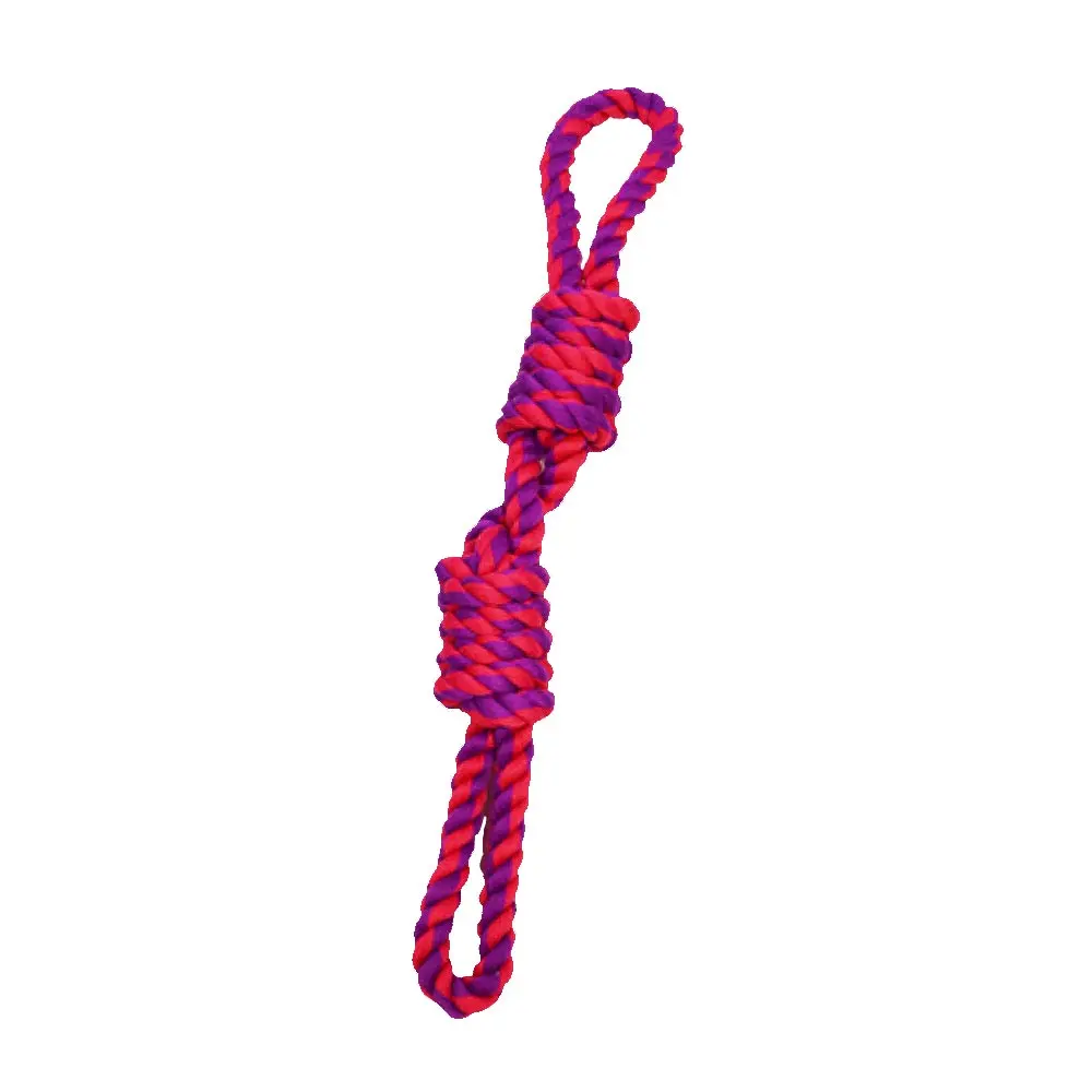 AMAZING PET Rope 2 Loop w/Handles 20" Purple/Magenta