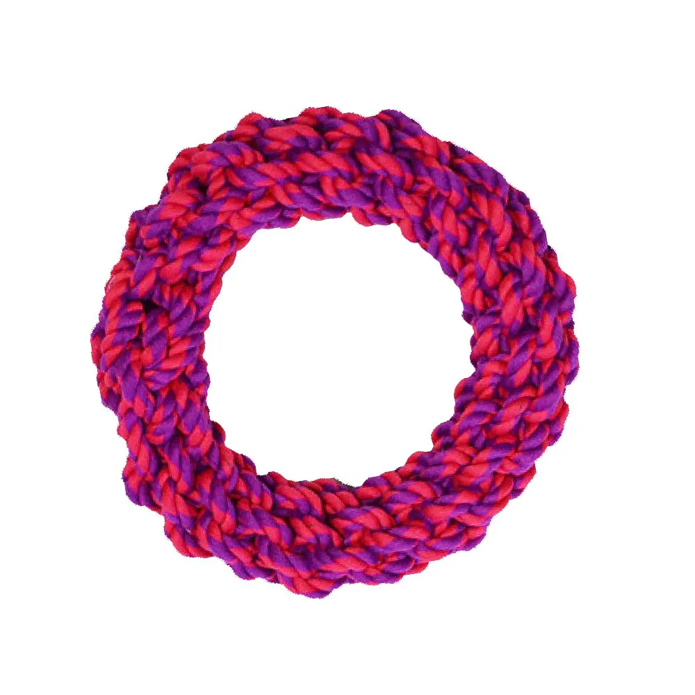 AMAZING PET Rope Ring 7" Purple/Magenta