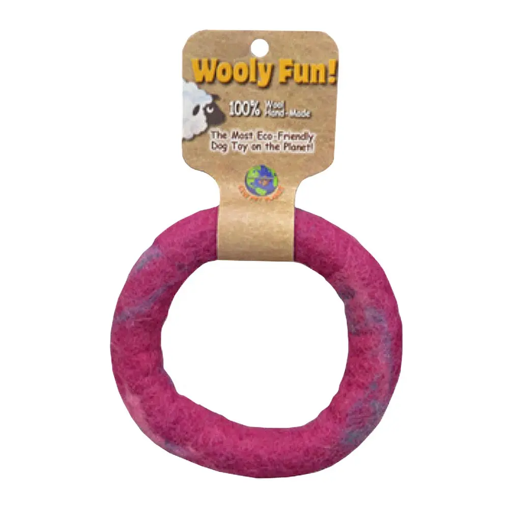 AMAZING PET Wooly Fun Ring 5" Magenta