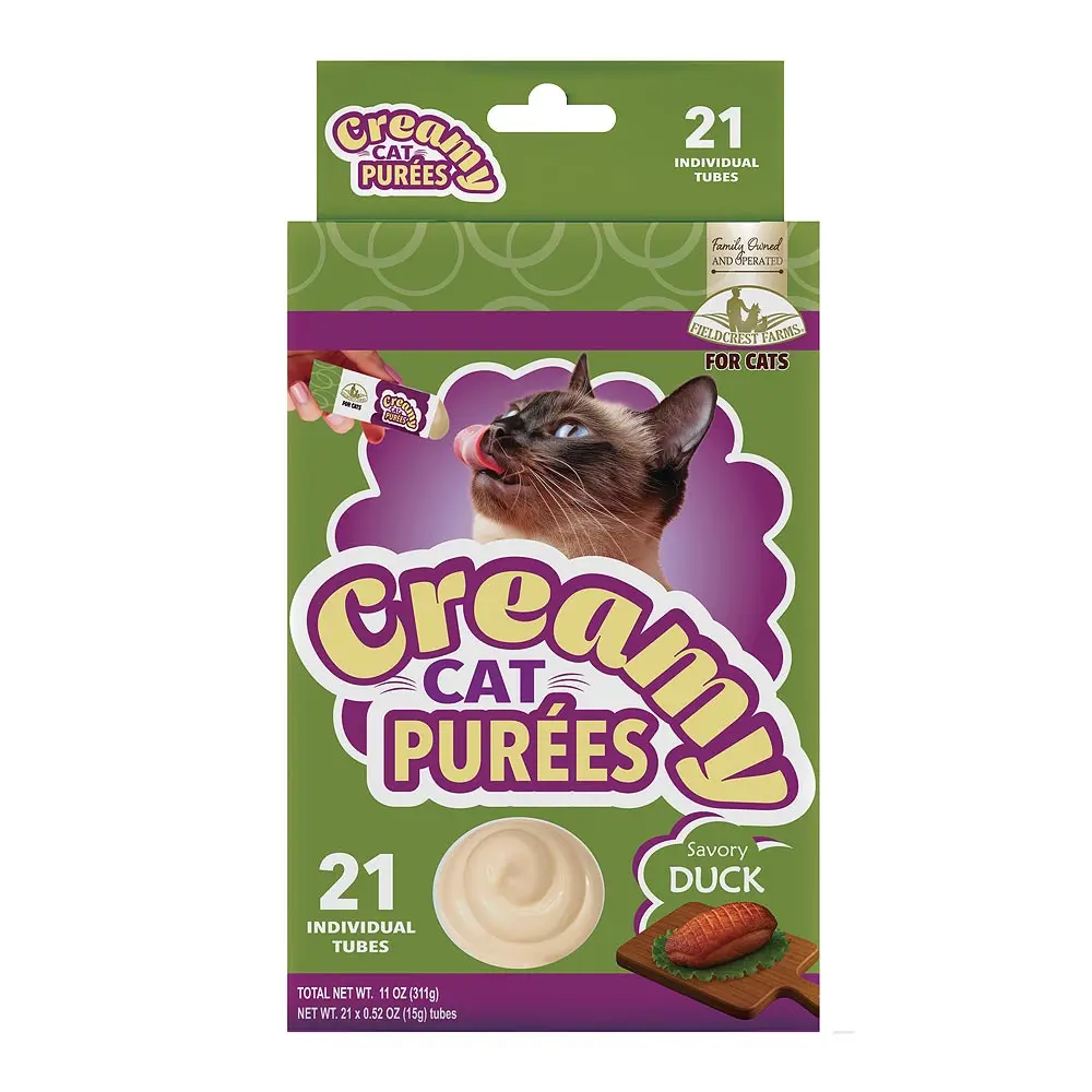 FIELDCREST FARMS Cat Purees Duck 21 ct 