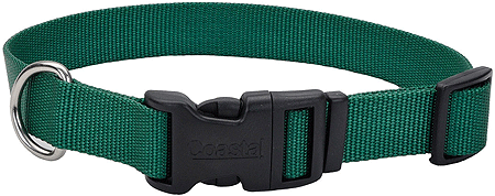 *COASTAL TUFF Adjustable Dog Collar 14-20x3/4 Hunter Green