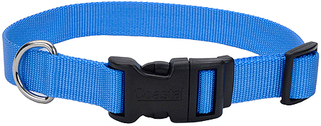 COASTAL TUFF Adjustable Dog Collar 18-26x1 Blue Lagoon