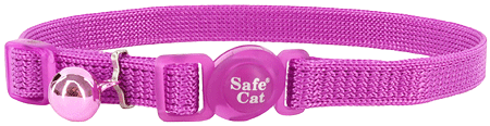 COASTAL Safe Cat Adjustable Collar 8-12x3/8 Orchid