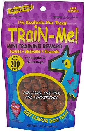 *CRAZY PET Train-Me! Treats Beef 4oz Mini