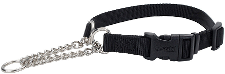 COASTAL Check Training Collar w/Buckle 14-18x3/8 Black