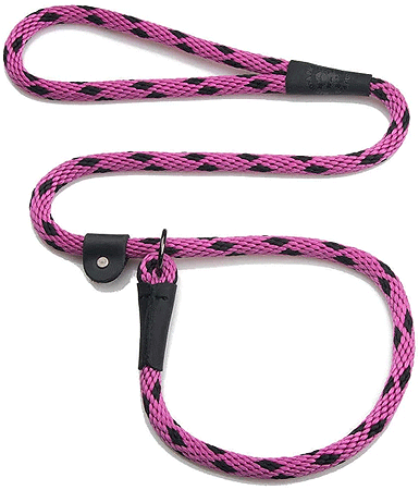 [MEN026 BI RASPBER] MENDOTA Slip Lead 6'x3/8" Black Ice Raspberry