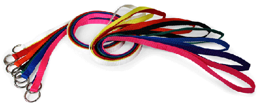 [LB23286] LEATHER BROTHERS Kennel Leads 4'X1/2" Asst Colors 20 Pk