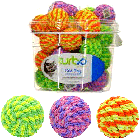 [CA80521] COASTAL Turbo Cat Toy Bin Rattle Balls 36ct