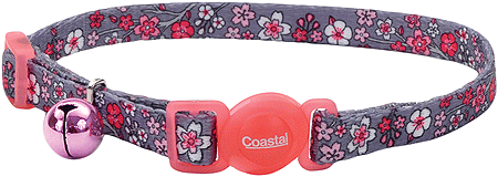 [CA6701 CHERRYBLSM] COASTAL Safe Cat Fashion Breakaway Cat Collar Pink Cherry Blossoms