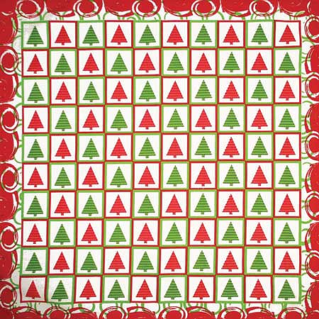 [BAN426] BANDANNA Holiday Christmas Checkers 12pk