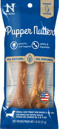 [NB20117] *N-BONE PupperNutter Dental Chew Bone 2pk S