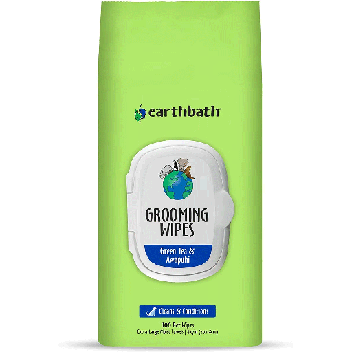 [EB02223] EARTHBATH Grooming Wipes Green Tea & Awapuhi 100ct