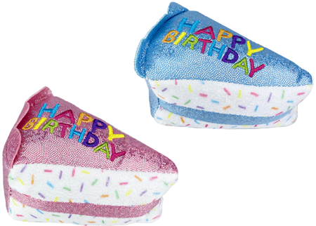 [MP20204] MULTIPET Birthday Cake Slice Cat Toy 3"