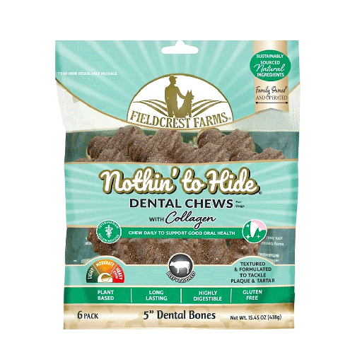 [FF63391] NOTHIN' TO HIDE Dental Bones 5" 6pk