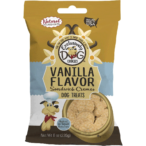 [E02500] *EXCLUSIVELY PET Sandwich Cremes Vanilla 8oz