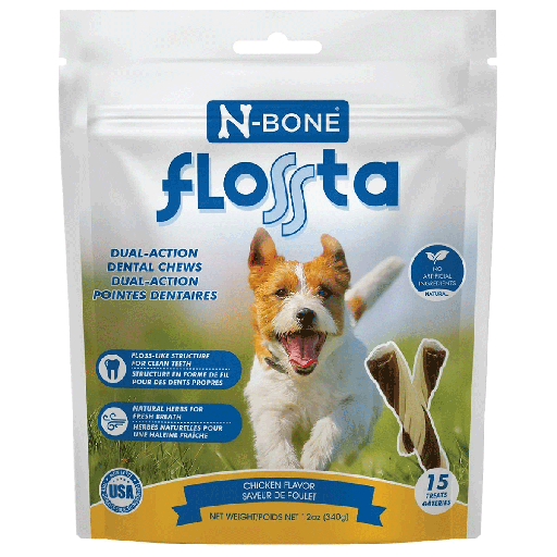 [NB80244] *N-BONE FLOSSta Dental Chews Chicken 15ct