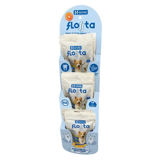 [NB80318] *N-BONE FLOSSta Dental Chews Variety Clip Strip 6ct