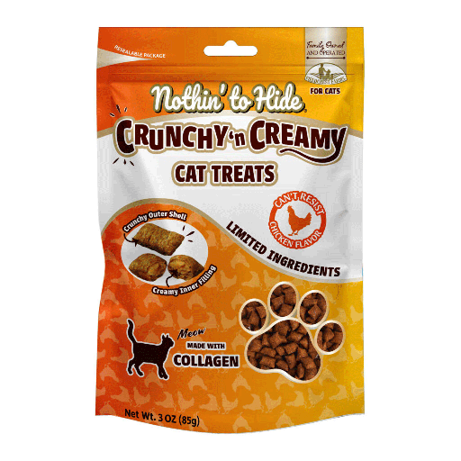 [FF63506] NOTHIN' TO HIDE Cat Chicken Treats 3oz