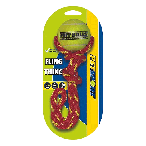 [PS70003] PETSPORT Fling Thing 12" Rope w/ 2.5" Tuff Ball