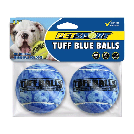 [PS70011] PETSPORT Tuff Balls Blue 2.5" 2pk