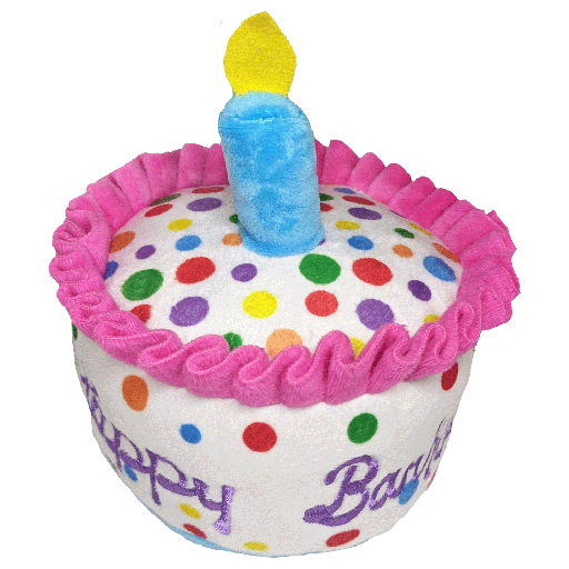 [HK60331] HUXLEY & KENT Dog Power Plush Happy Barkday Cake L