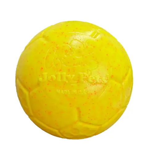 [JP82110] JOLLYPET Soccer Ball 6" Yellow/Orange Sprinkle M