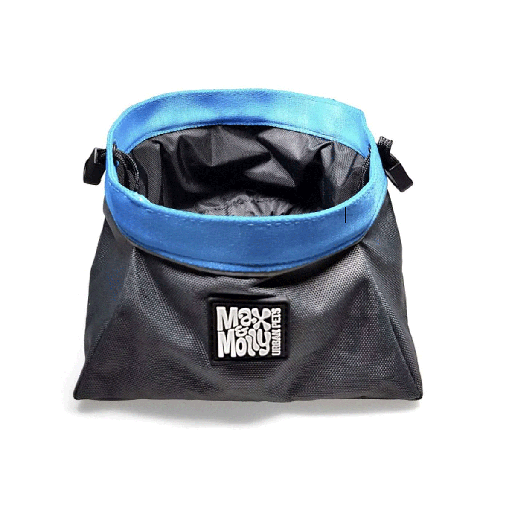 [MAX018778] *MAX&MOLLY Travel Bowl Gray/Blue