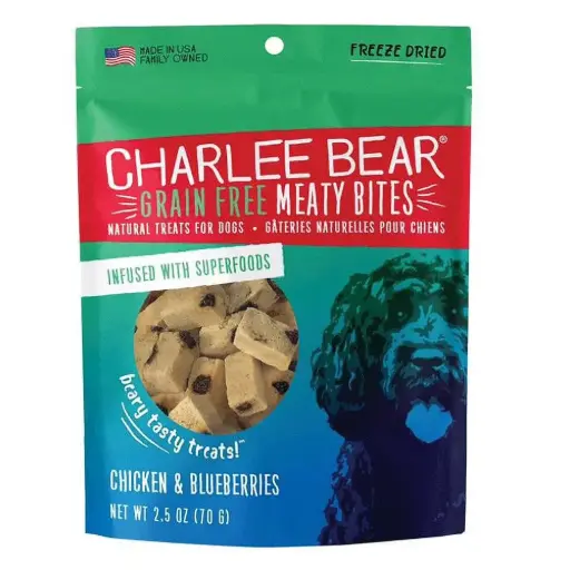 [CB00644] CHARLEE BEAR Meaty Bites Chicken w/Blueberries 2.25oz