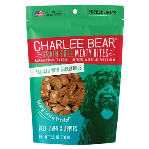 [CB00638] CHARLEE BEAR Meaty Bites Beef Liver w/Apple 2.25oz