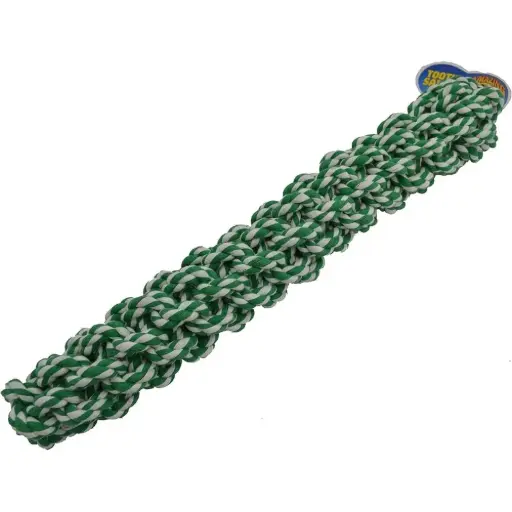 [APP56075] AMAZING PET Rope Retriever 18" Green/White