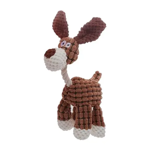 [APP58072] AMAZING PET Plush Dog w/Rope Neck 12"