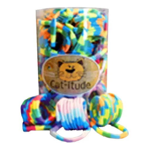 [APP70057] AMAZING PET Cat-itude Tub Rainbow Spring w/Tail 35 piece tub